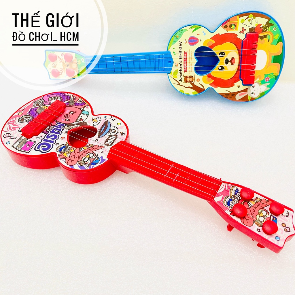 [MỚI - ĐẸP - 50 CM] Đồ chơi trẻ em đàn guitar hình chú vịt vàng dễ thương dành cho bé thích âm nhạc, ca hát, đàn ghita