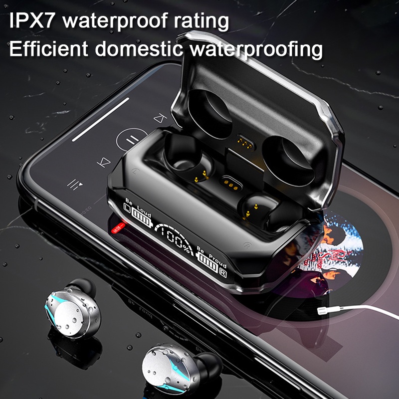 Tai Nghe M41 Bluetooth 5.3 TWS Không Dây Âm Thanh Siêu Trầm Chống Thấm Nước IPX7 Micro chống ồn chống nước