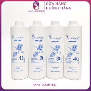  CHÍNH HÃNG  Oxy Trợ Nhuộm V76 Collagen Italy 1000ml Chống Xót Chống Rát Hương Bạc Hà 
