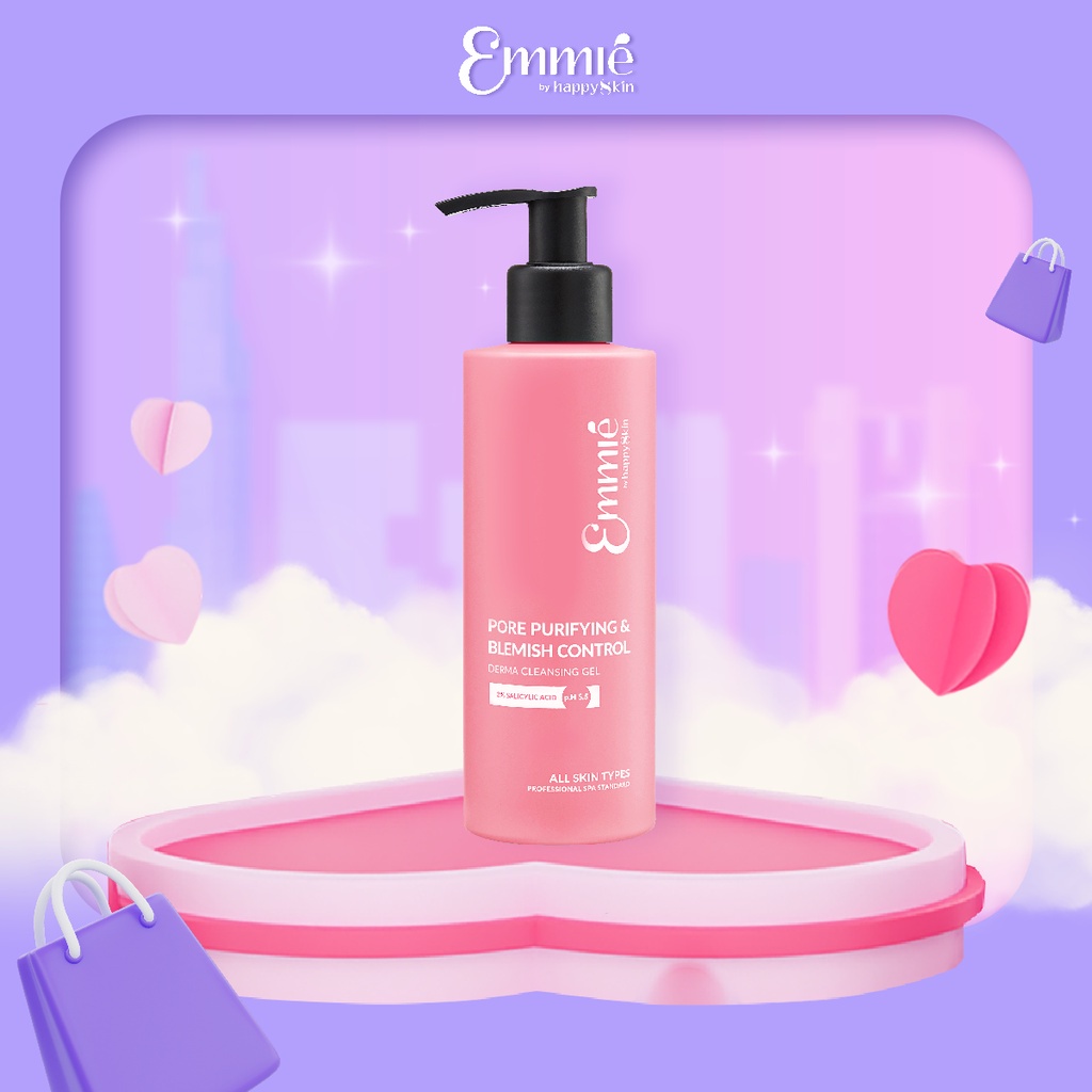 Gel Rửa Mặt Emmié by HappySkin 2% BHA 180ml Sạch Sâu Và Kiểm Soát Mụn