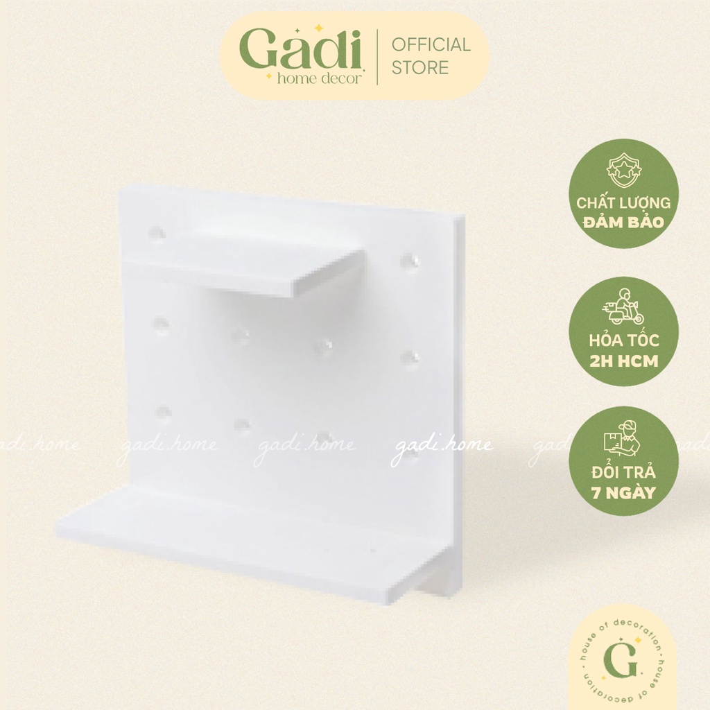 Bảng Pegboard Đa Năng Dán Tường Gadi Home – Bảng Treo Phụ Kiện Dán Tường | CHEESE