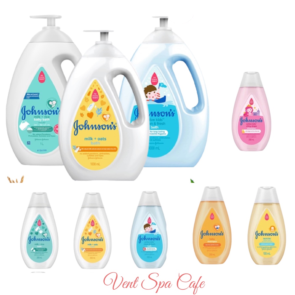 Sữa tắm Gohnson baby Milk Rice Bath No More Tears 1L đủ mùi / dầu tắm JOHNSON Baby Bath Milk Rice 200ml