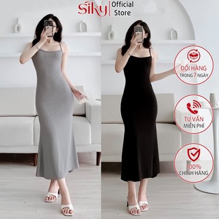 Váy 2 dây body đuôi cá dáng dài nữ SIKY chất thun gân cao cấp - VBD02