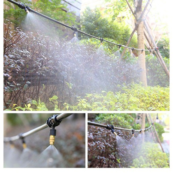 Vòi phun sương 5 cửa đầu đồng, bộ béc phún sương đồng 5 hướng chuyên dùng phun sương tưới lan, cây cảnh đầy đủ phụ kiện