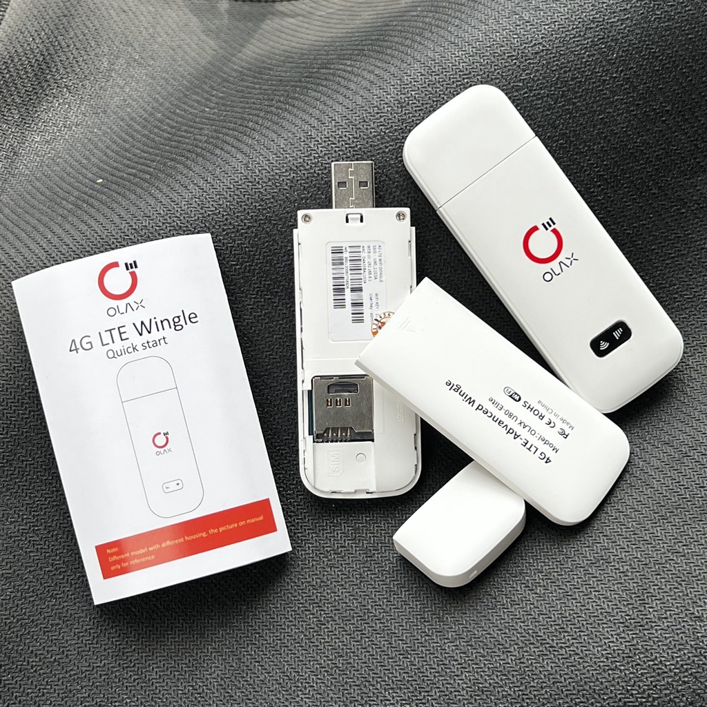 Thiết bị Phát Wifi 4G Olax, phát wifi từ sim 4G Olax  U80 Elite Tốc độ cao- USB LTE-USB phát wifi mang đi du lịch