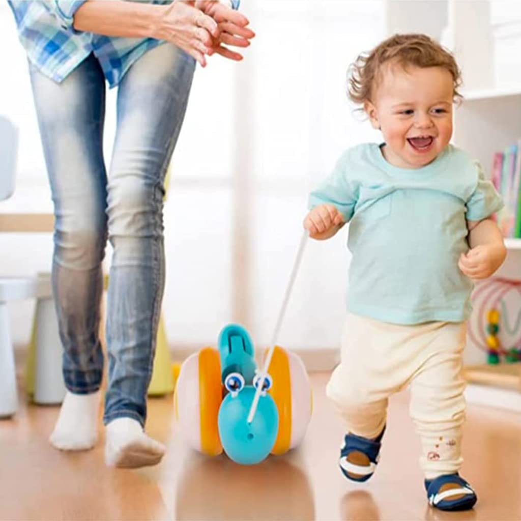 Đồ Chơi Dạng Kéo Hình Ốc Sên Có Đèn Và Nhạc Cho Bé 1-3 Tuổi