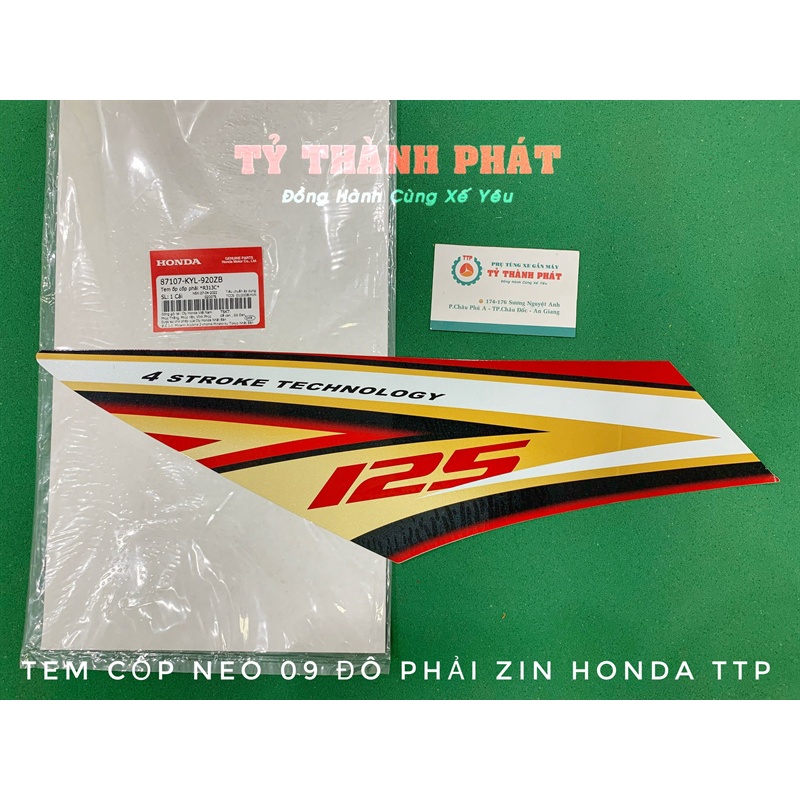 Tem cốp Neo 09 Đỏ Đô 313 Phải ( miếng )