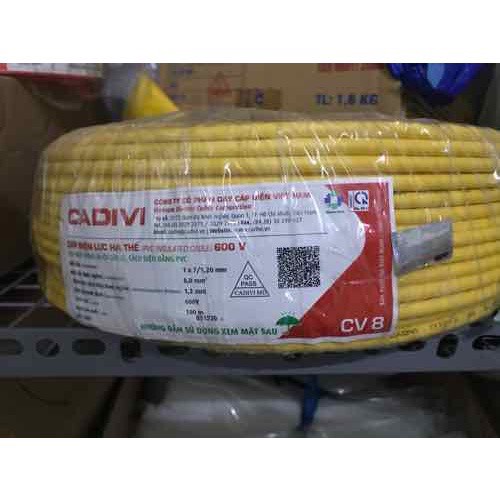 Lẻ 1 mét dây điện Cadivi 8.0 đơn cv8.0