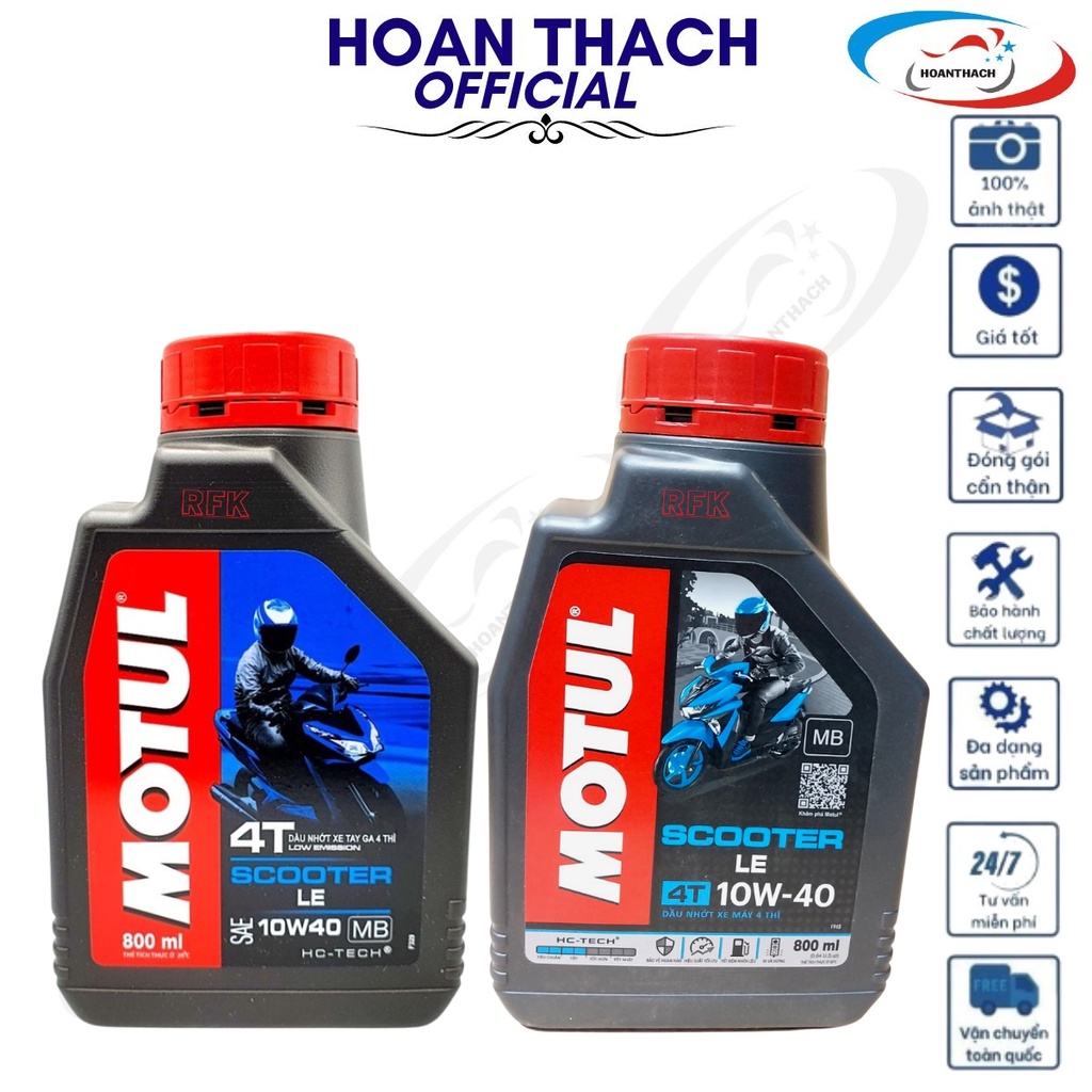 Dầu Nhớt Xe Tay Ga Motul Scooter Le 10W40 HOANTHACH SP018602