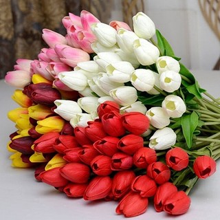 Hoa giả 🌺 hoa tuy líp cao su bông nhỏ - tulip