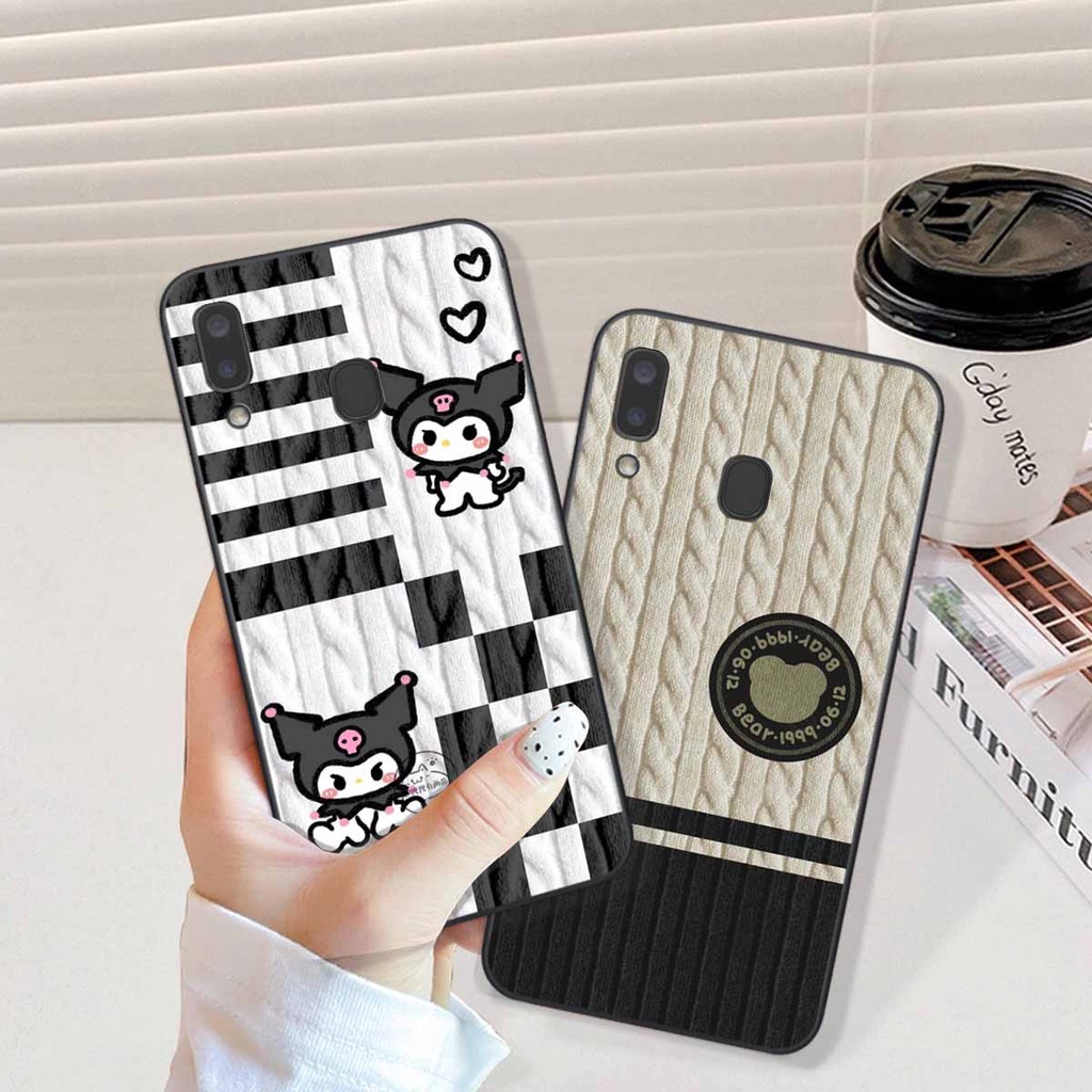 Ốp lưng Samsung A20 / A30 / A40 / A60 / A8 Star in hình họa tiết len Lucky Bunny,Bear,Smile