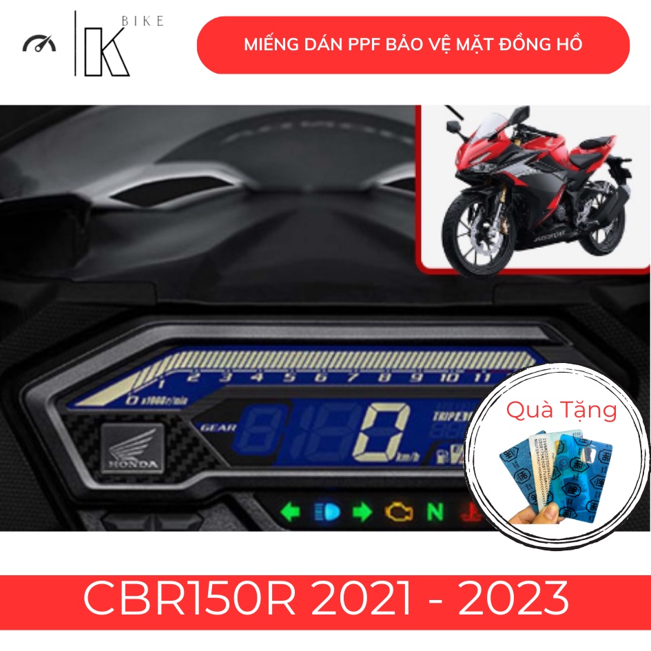 (TẶNG MIẾNG DÁN NANO CCCD)Miếng dán PPF bảo vệ mặt đồng hồ xe CBR150R 2021 2022 - HONDA CBR150 CB150R CB150