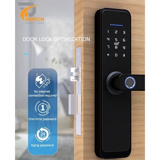Khóa cửa vân tay detech, khóa thông minh, khóa thẻ từ, khóa mật khẩu