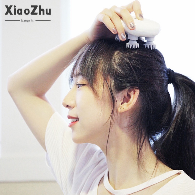 XiaoZhubangchu Dụng Cụ Mát Xa Đầu Đa Năng Chống Thấm Nước