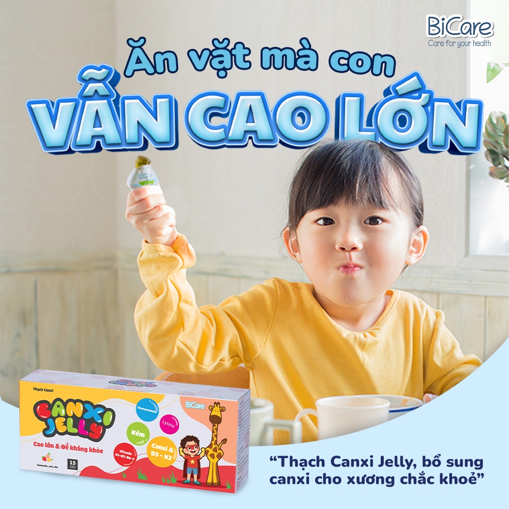 Thạch Canxi Jelly Bicare  Tăng cường chiều cao cho bé