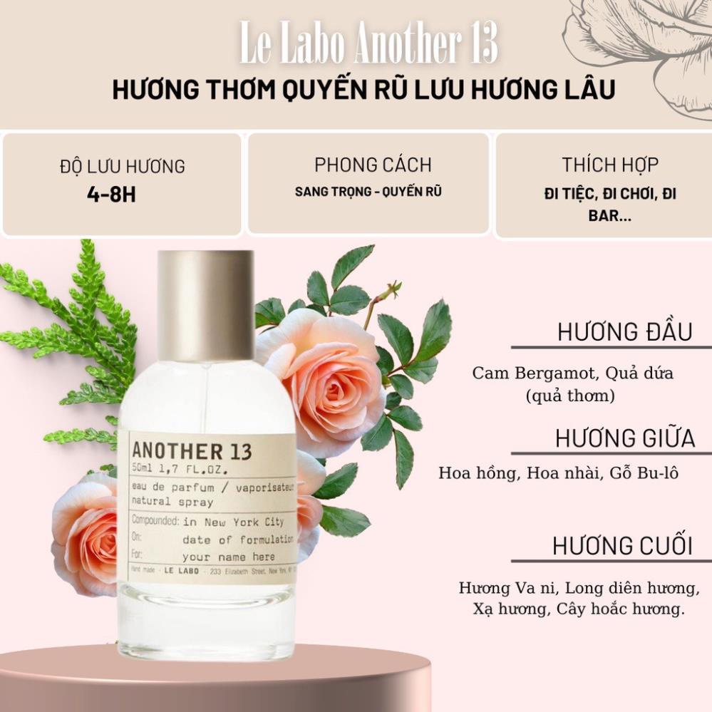 Nước Hoa Nam Nữ Unisex Le Labo Another 13 Santal 33 EDP 100ml - dầu thơm Lelabo 13 33 Hương gỗ cổ điển thanh lịch | BigBuy360 - bigbuy360.vn