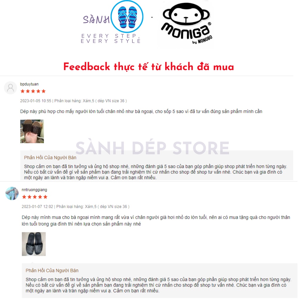 Dép quai ngang nữ Thái Lan làm từ cao su siêu êm ái, dành cho chân siêu nhỏ, có size từ 36 đến 39