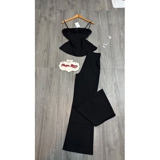 set áo cúp phi peplum+ quần ôm vẩy