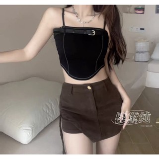áo 2s 2 dây (quây) mix đai cá tính (có mút ngực) (3102#)