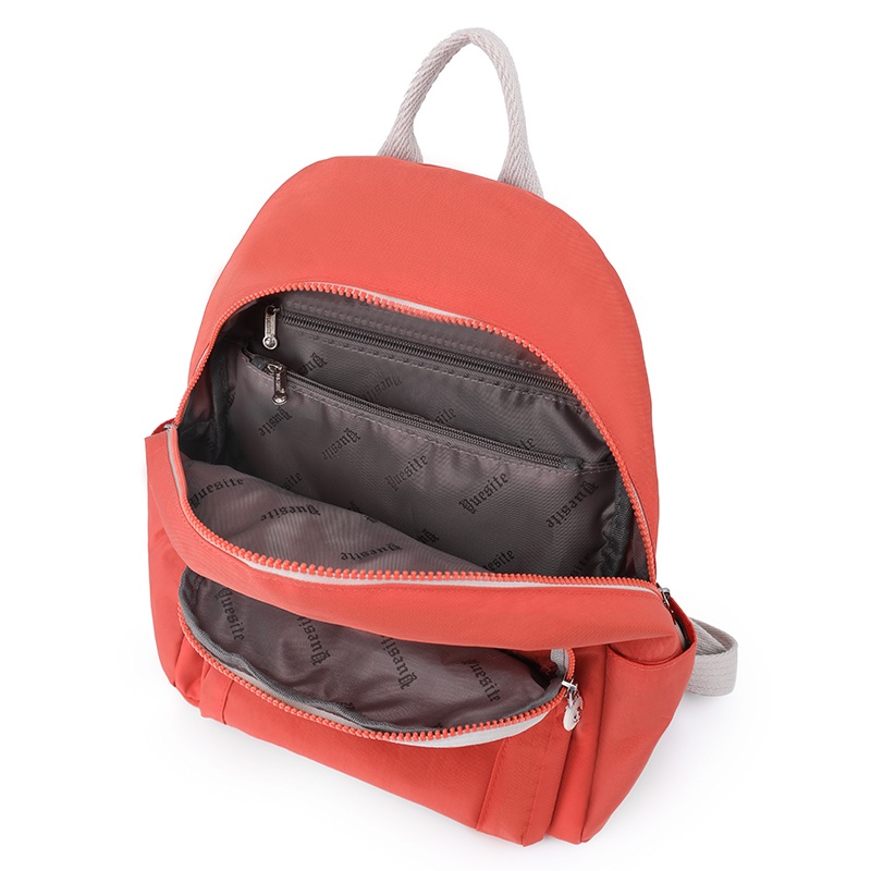 Ba Lô Canvas Siêu Nhẹ Nhiều Túi Phong Cách Hàn Quốc Mới