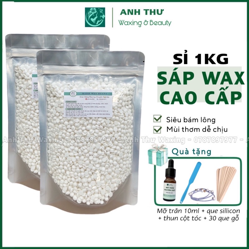 1KG SÁP WAX LÔNG MÙI SỮA DỪA SIÊU BÁM