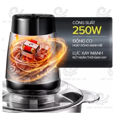 Máy xay thịt inox không gỉ 4 lưỡi YM-102 - Hàng Chính Hãng