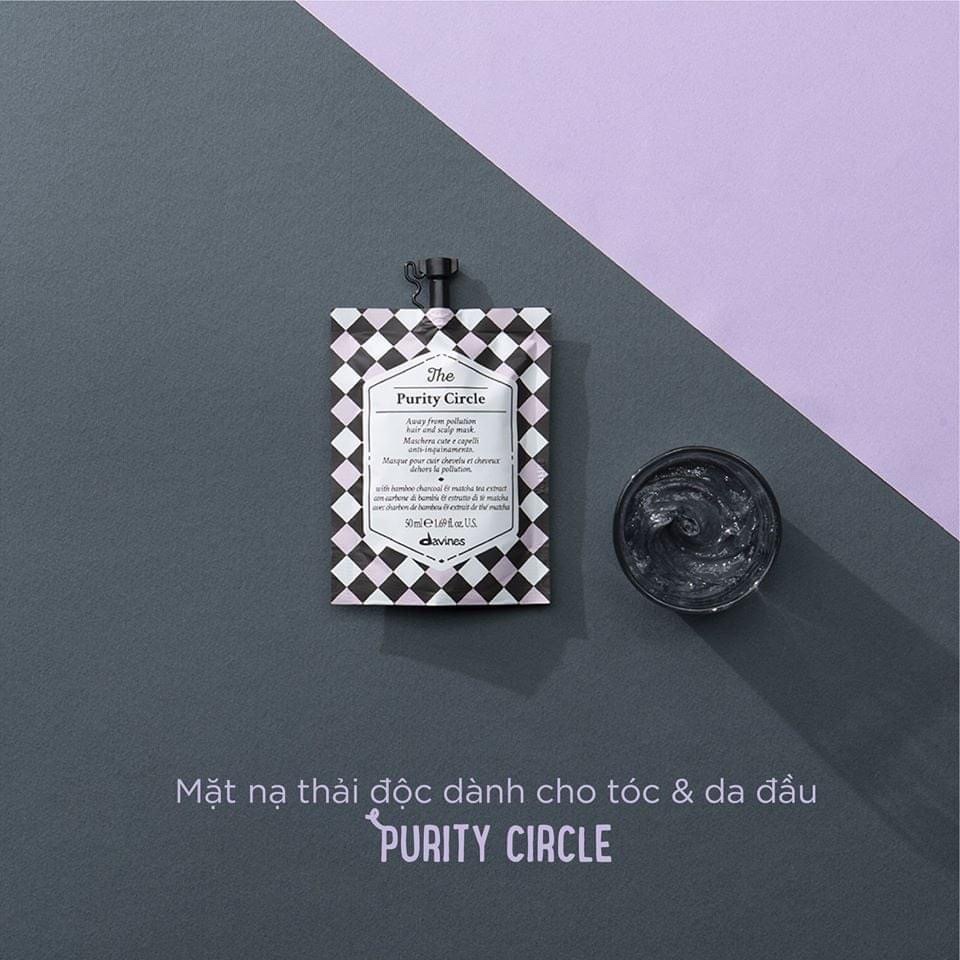 Mặt nạ thải độc cho tóc và da đầu Davines The Purity Circle 750ML