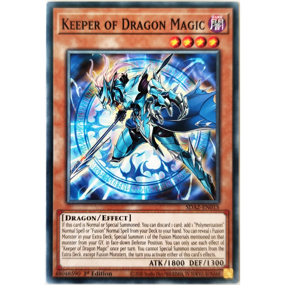 [Thẻ Yugioh] Keeper of Dragon Magic |EN| Common