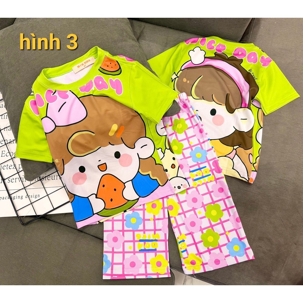 QUẦN SUÔNG RỘNG SIÊU DỄ THƯƠNG BÉ GÁI - ĐỒ BỘ TRẺ EM