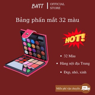 [HÀNG NỘI ĐỊA TRUNG] Bảng phấn mắt 32 màu thiết kế dạng ví tiện lợi khi mang theo [KHÔNG LEM KHÔNG TRÔI]