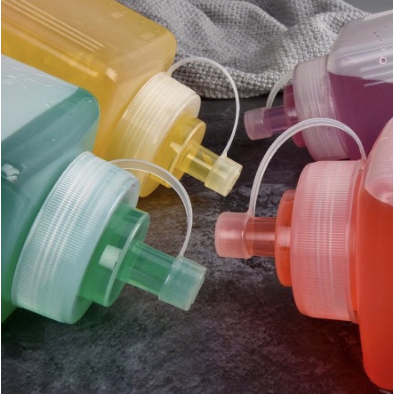 Chai nhựa đựng nước sốt chống bụi/ chống tràn dung tích lớn 800/1000ml - Bình bóp nhựa vòi lớn đựng sốt -Dụng Cụ Pha Chế