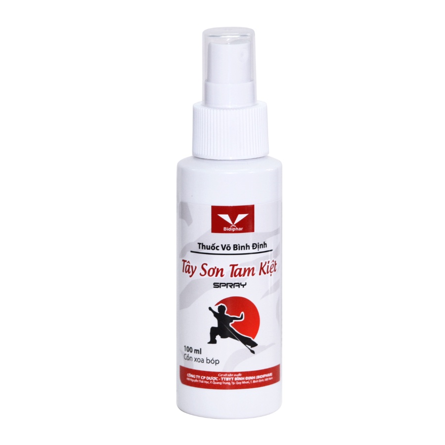 Xịt giảm đau sưng-Tây Sơn Tam Kiệt- lọ 100ml