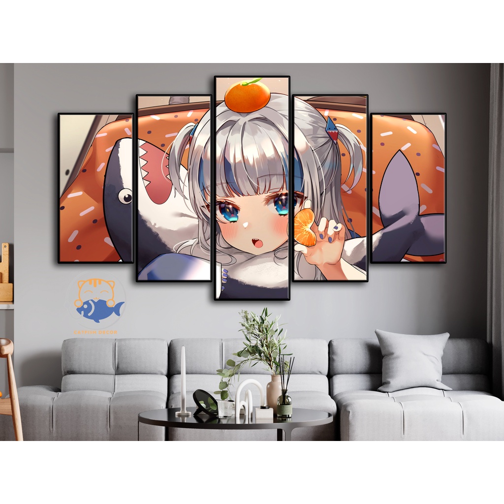 Tranh Ghép 5 Dán Tường - HOLOLIVE - bộ 1