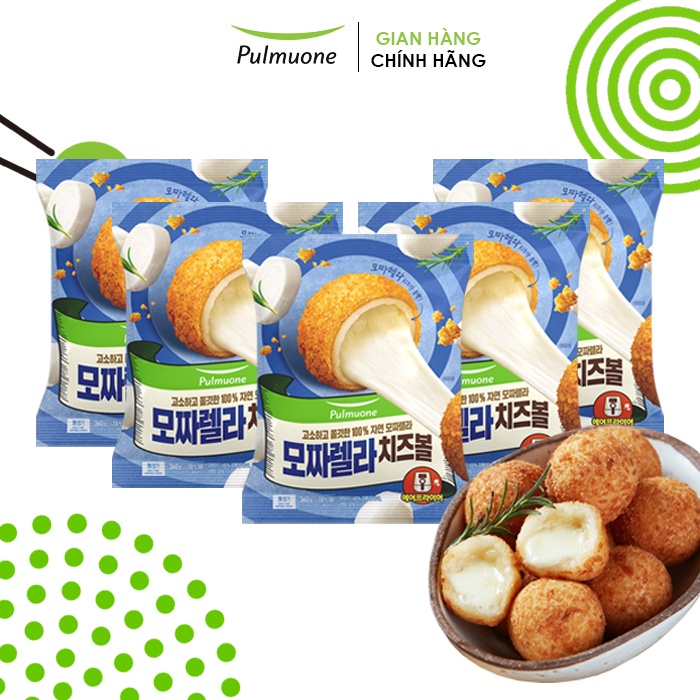 Combo 5 gói Phô mai viên Mozzarella Pulmuone 360g