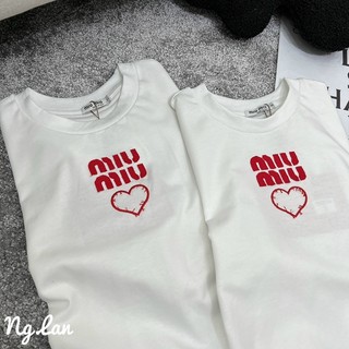Áo phông miumiu dáng lửng full tag