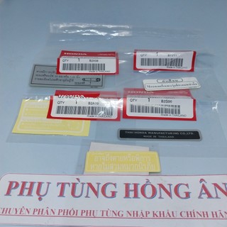 Bộ tem thông số wave thái, wave 110 thái nhập khẩu chính hãng honda thailand - pt hồng ân