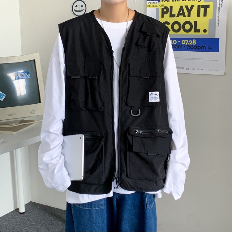 Áo Khoác Gile Cho Nam Kiểu Dáng Hàn Quốc Trẻ Trung Năng Động