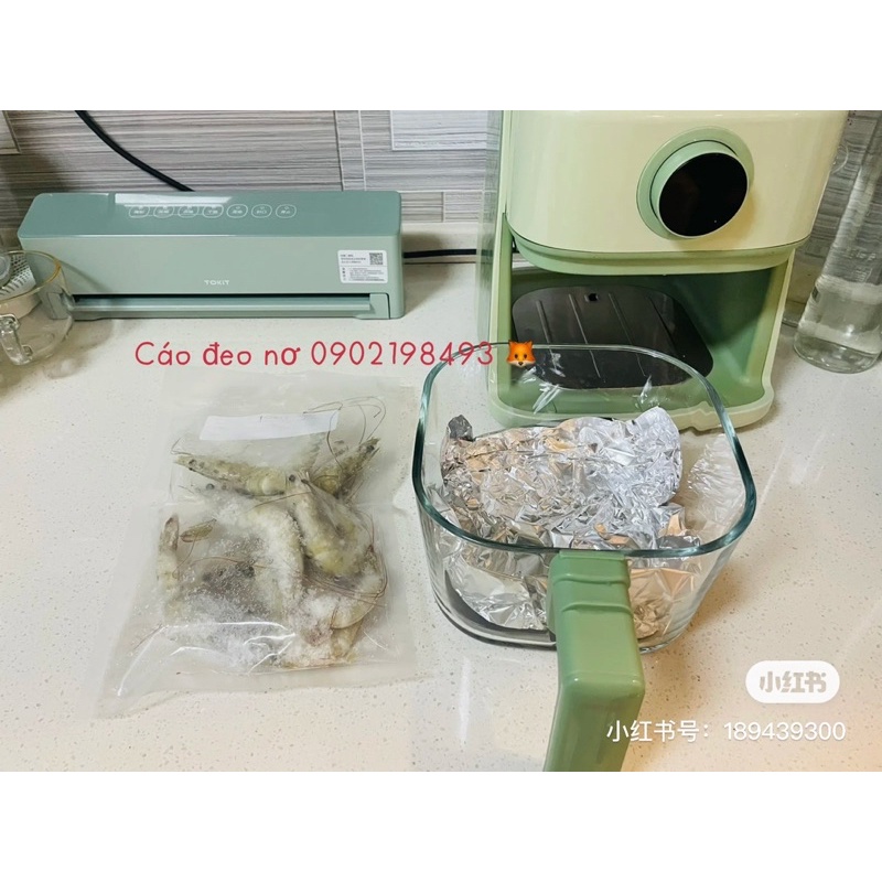 Nồi Chiên Không Dầu TOKIT FT RICO Dung Tích 3,5L Bảo Hành 12 Tháng - Cáo Đeo Nơ