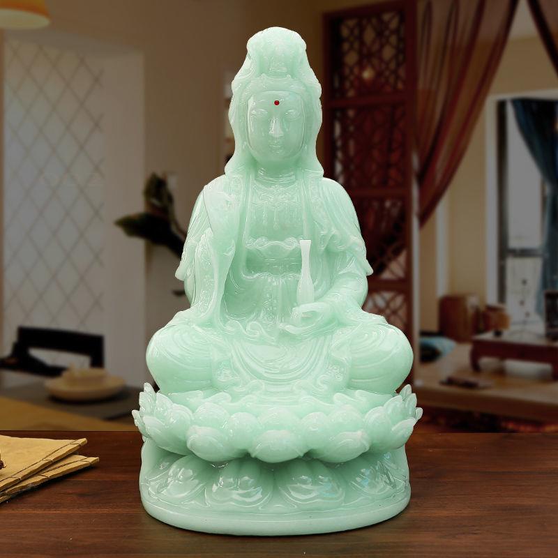 Ngọc Bích Quán Thế Âm Bồ Tát Tượng Phật Di Lặc Phòng Khách Hộ Gia Đình Shop Công Ty Khai Trương Văn Phòn