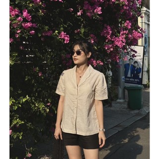 Áo Sơ Mi Kiểu Tay Ngắn - Linen - Nevie Shirt - PHUTA