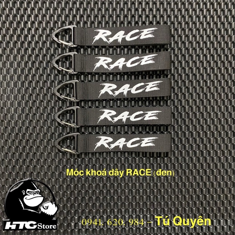 Móc Khoá Dây RACE (màu đen) siêu tiện lợi khi sử dụng, chất liệu an toàn và đẹp mắt