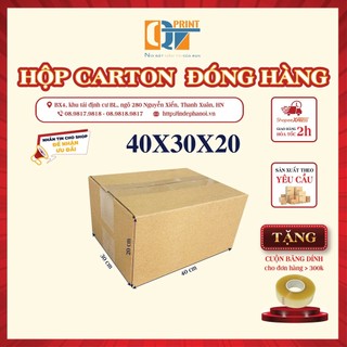 Hộp carton đóng gói vận chuyển nhà 40x30x20cm