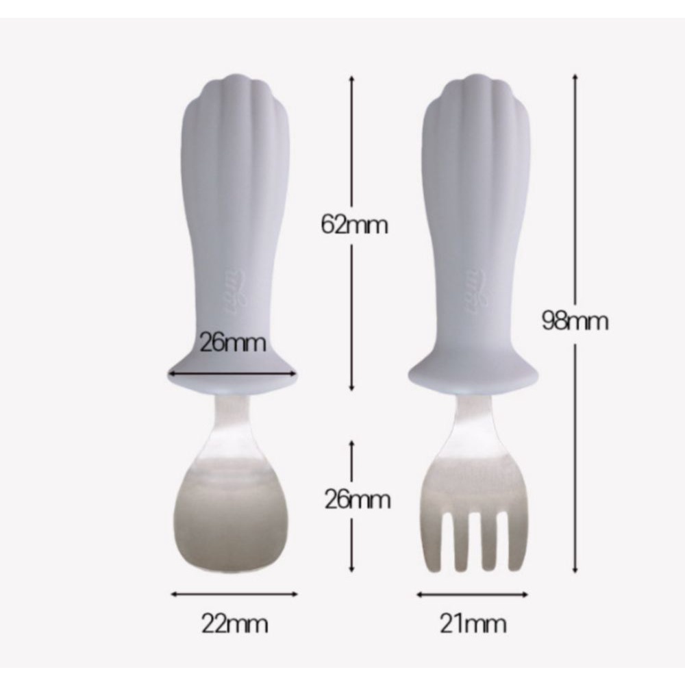 Set Thìa Dĩa Silicon kèm hộp cao cấp TGM Hàn Quốc Cho Bé Tập Ăn Dặm
