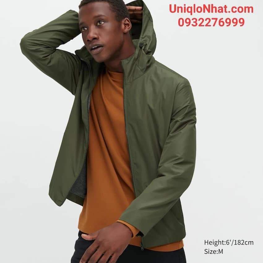 Áo khoác gió 2 lớp nam Uni Authentic chống thấm nước