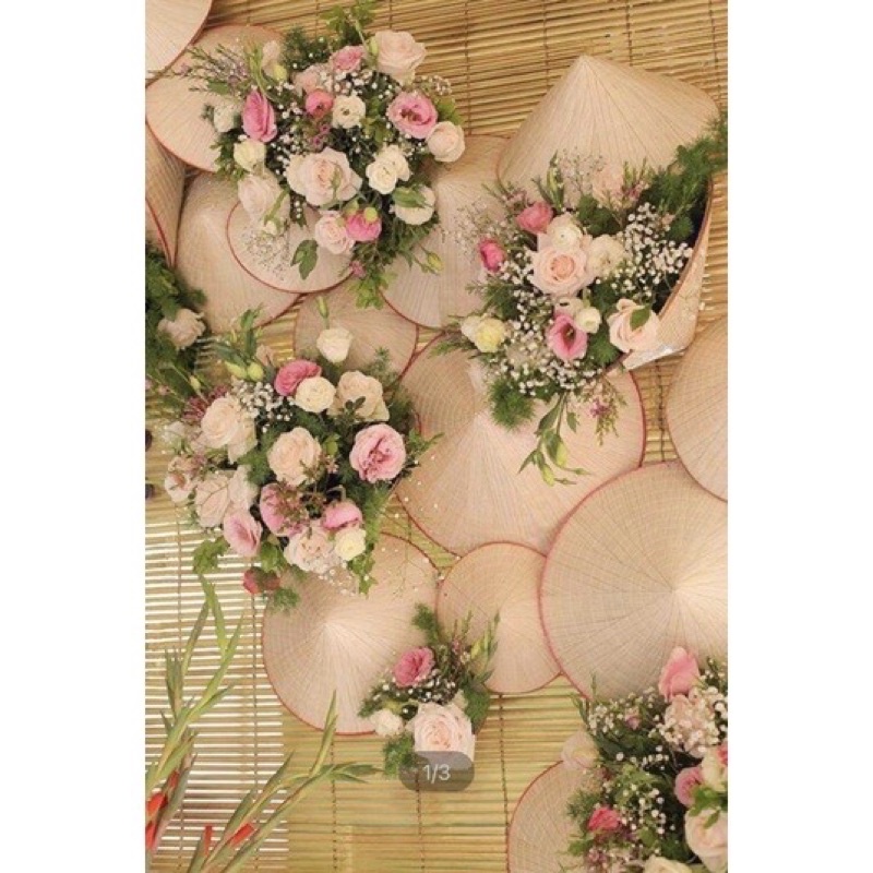 Nón lá, nón trang trí nón múa hát trẻ em, nón decor, nón người lớn nón lá shop Mây tre đan Anh Thư loại đẹp