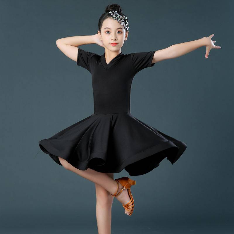 Đầm Khiêu Vũ latin Chuyên Nghiệp Thời Trang Mùa Hè Cho Bé Gái