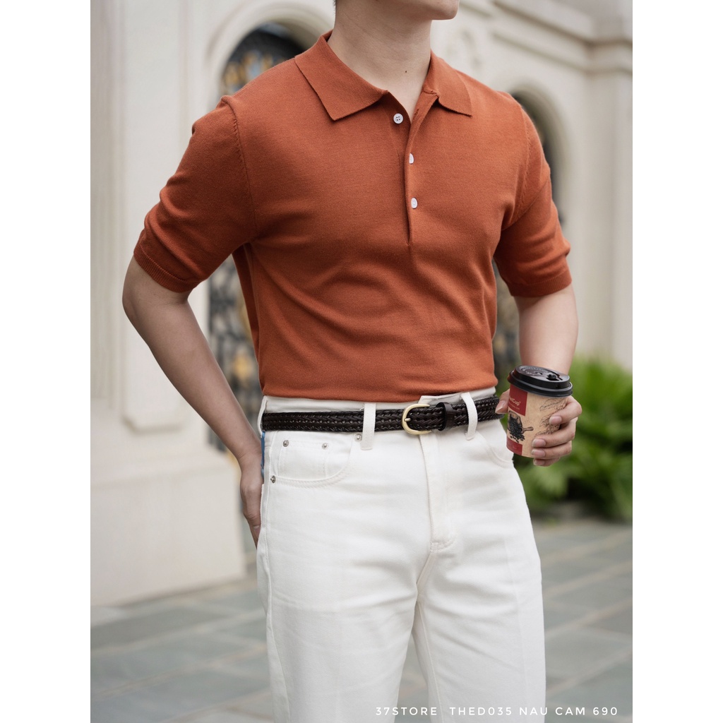 Áo Polo Nam Dáng Regular Fit, Chất Liệu Knit Mềm Mịn, Thoáng Mát, Thấm Hút Tốt AP035