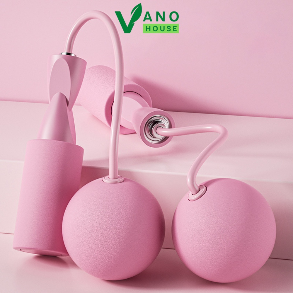 Dây Nhảy Thể Lực Đàn Hồi Vano House Không Dây Có Bóng Dây Nhảy Tập Gym Thể Dục Giảm Cân Tại Nhà