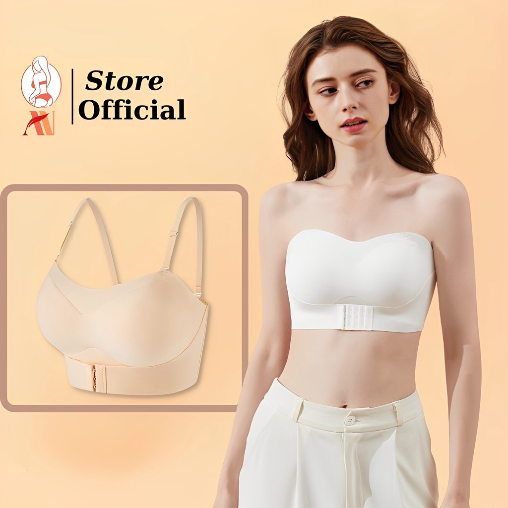 Áo Lót Nữ Không Dây Vải Su Nâng Ngực AN Mút Mỏng (Có Kèm Dây Ngực) 333