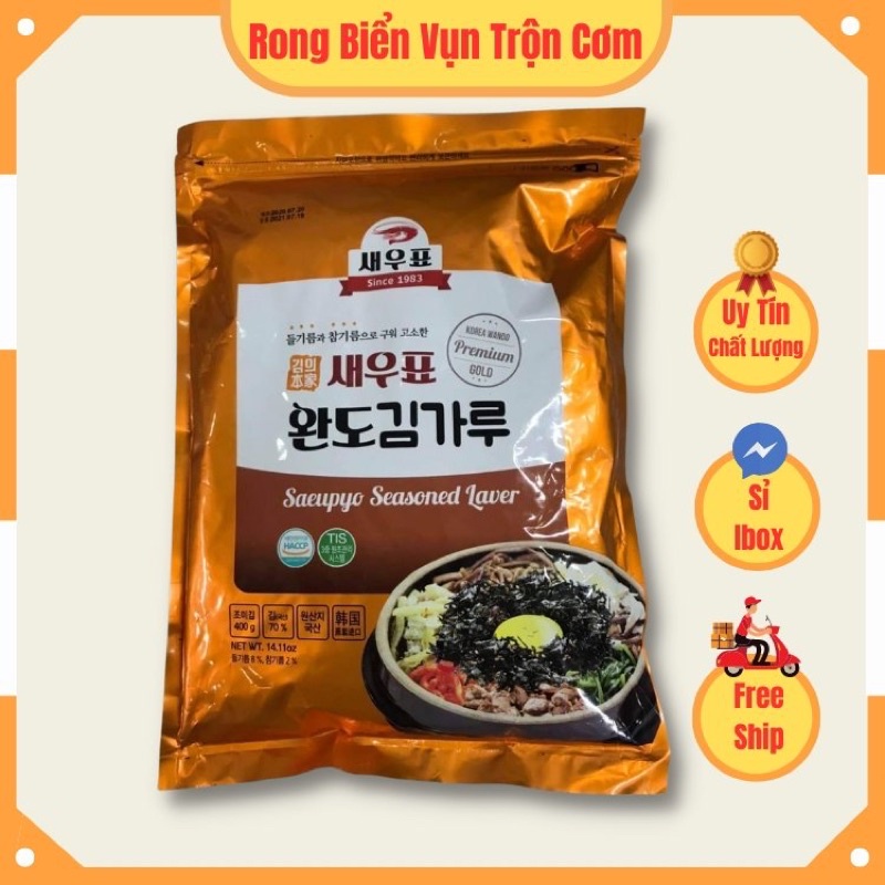 Rong biển vụn trộn cơm ăn liền Hàn Quốc gói 400g date 23/7/2024